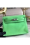 Hermes Kelly Danse Handmade Bag In Green Swift Leather Replica