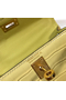 Hermes Kelly Mini II Bag In Jaune Poussin Embossed Crocodile Leather Replica