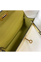 Hermes Kelly Mini II Bag In Jaune Poussin Embossed Crocodile Leather Replica