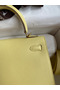 Hermes Kelly Sellier 25 Handmade Bag In Jaune Poussin Epsom Calfskin Replica