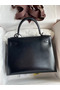 Hermes Kelly Sellier 28 Handmade Bag In Black Box Calfskin Replica