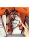 Hermes Leather 70mm Sandal H0741 Brown Replica