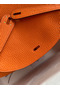 Hermes Lindy 26 Handmade Bag In Orange Clemence Leather Replica