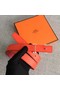 Hermes original epsom leather belts wide 2.5CM 2714 rose Belts Replica