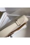 Hermes Original swift Leather KEL2278 white&Silver-Tone Metal Replica