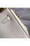 Hermes Original swift Leather KEL2278 white&Silver-Tone Metal Replica