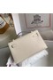 Hermes Original swift Leather KEL2278 white&Silver-Tone Metal Replica