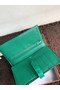 Hermes 100% genuine crocodile leather kelly Wallet 33569 green  Replica