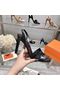 Hermes 105MM Heels Shoes HM56320 Black  Replica