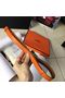 Hermes 2.0cm Original Leather Female Belt 17414c orange Replica