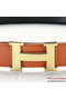 Hermes 43mm Saffiano Leather Belt HB102-1  Replica