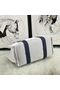Hermes Adada Nappy Canvas Shopping Bag H5635 Navy&White  Replica
