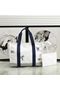 Hermes Adada Nappy Canvas Shopping Bag H5635 Navy&White  Replica