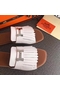 Hermes Auteuil Sandals In White Calfskin  Replica
