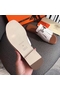 Hermes Auteuil Sandals In White Calfskin  Replica