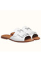 Hermes Auteuil Sandals In White Calfskin  Replica