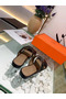 Hermes Avenue Sandals In Black Calfskin  Replica