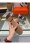 Hermes Avenue Sandals In Multicolour Calfskin  Replica