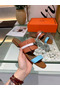 Hermes Avenue Sandals In Multicolour Calfskin  Replica