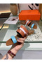 Hermes Avenue Sandals In Multicolour Calfskin  Replica