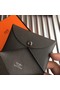 Hermes Bastia Epsom card case H0369 dark grey  Replica