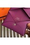Hermes Bastia Epsom card case H0369 purple  Replica