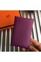 Hermes Bastia Epsom card case H0369 purple  Replica