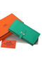 Hermes Bearn Japonaise Bi-Fold Wallet Grainy Leather A208 Light Green  Replica