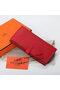 Hermes Bearn Japonaise Bi-Fold Wallet Grainy Leather A208 Red  Replica