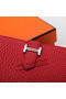 Hermes Bearn Japonaise Bi-Fold Wallet Grainy Leather A208 Red  Replica