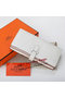 Hermes Bearn Japonaise Bi-Fold Wallet Grainy Leather A208 White  Replica