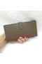 Hermes Bearn Japonaise Bi-Fold Wallet Litchi Leather A208 Khaki  Replica