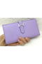 Hermes Bearn Japonaise Bi-Fold Wallet Litchi Leather A208 Lavender  Replica