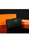 Hermes Bearn Japonaise Bi-Fold Wallet Original Leather A1018 Black  Replica