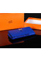 Hermes Bearn Japonaise Bi-Fold Wallet Original Leather A1018 Blue  Replica