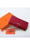 Hermes Bearn Japonaise Bi-Fold Wallet Original Leather A208 Burgundy  Replica