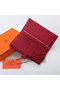 Hermes Bearn Japonaise Bi-Fold Wallet Original Leather A208 Burgundy  Replica