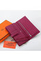 Hermes Bearn Japonaise Bi-Fold Wallet Original Leather A208 Purple  Replica