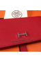 Hermes Bearn Japonaise Grainy Leather Wallet H8622W Red  Replica