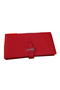 Hermes Bearn Japonaise Grainy Leather Wallet H8622W Red  Replica