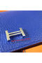 Hermes Bearn Japonaise Grainy Leather Wallet H8622W Royal  Replica