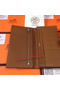 Hermes Bearn Japonaise Grainy Leather Wallet H8622W Wheat  Replica