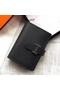 Hermes Bearn Mini Wallet In Black Epsom Leather  Replica