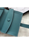 Hermes Bearn Mini Wallet In Blue Jean Epsom Leather  Replica