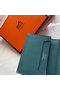 Hermes Bearn Mini Wallet In Blue Jean Epsom Leather  Replica