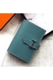Hermes Bearn Mini Wallet In Blue Jean Epsom Leather  Replica