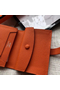 Hermes Bearn Mini Wallet In Orange Epsom Leather  Replica