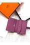 Hermes Bearn Mini Wallet In Purple Epsom Leather  Replica