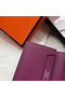 Hermes Bearn Mini Wallet In Purple Epsom Leather  Replica