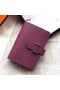 Hermes Bearn Mini Wallet In Purple Epsom Leather  Replica